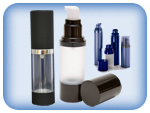 Vacuum pumps, airless containers